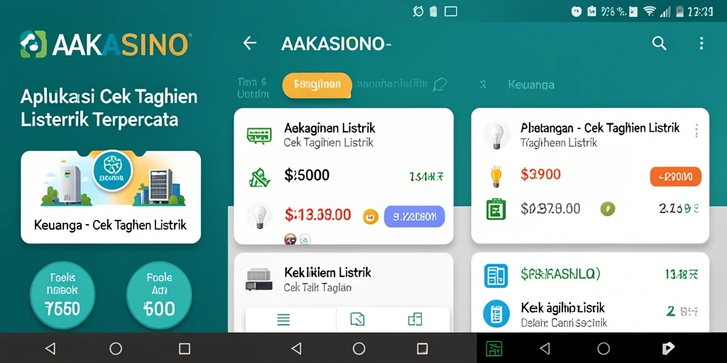 Antarmuka AAKASINO untuk cek tagihan listrik yang user-friendly.