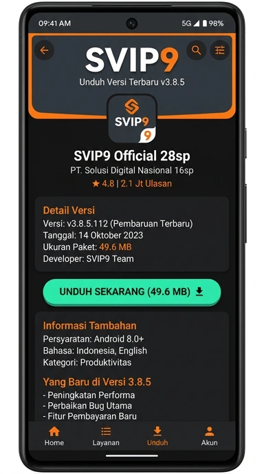 Unduh dan Instal APK svip9 untuk Android Indonesia